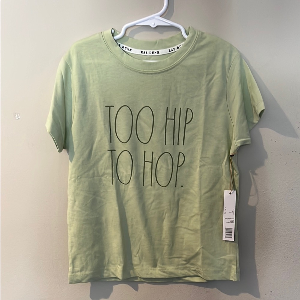 Rae Dunn Boys size 7 Green Easter tee